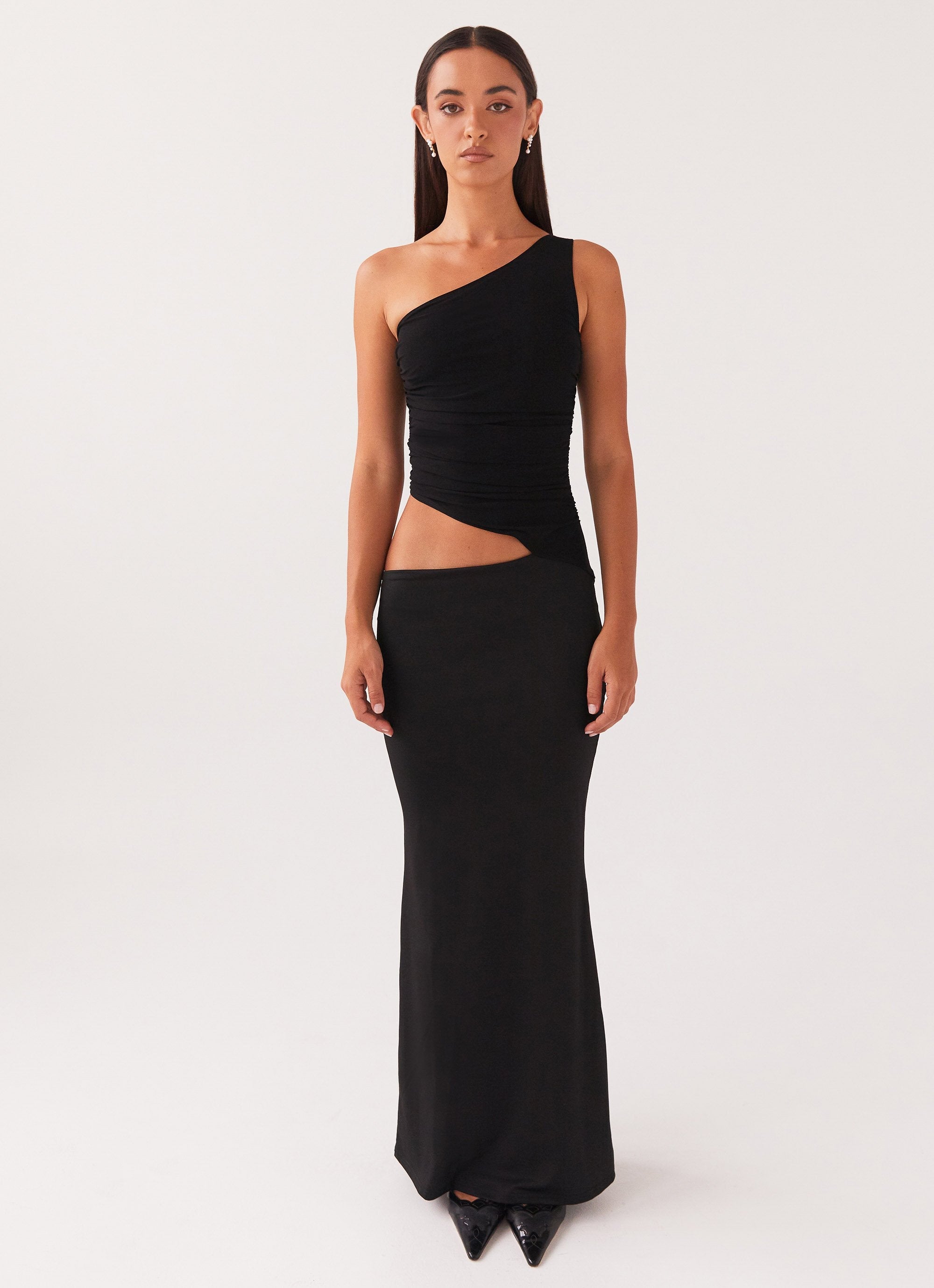 Seranella One Shoulder Maxi Dress