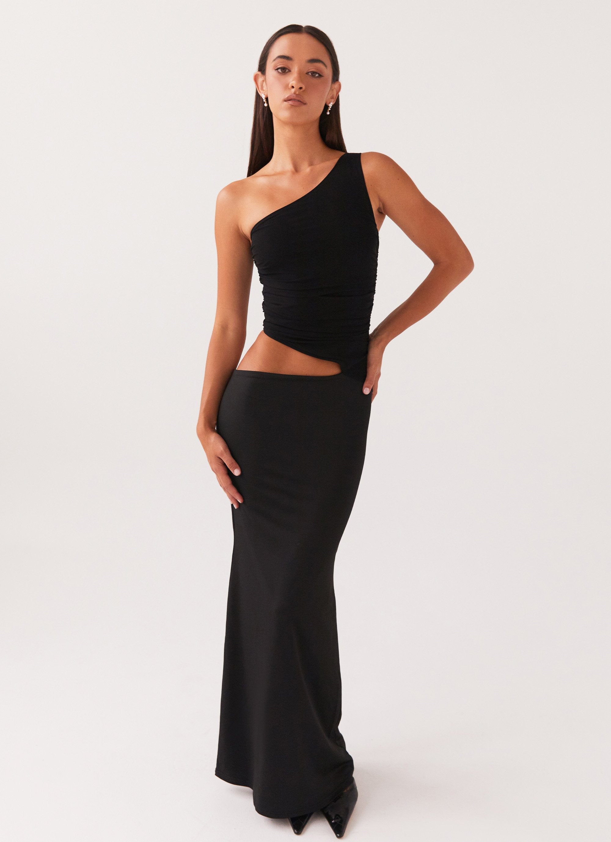 Seranella One Shoulder Maxi Dress