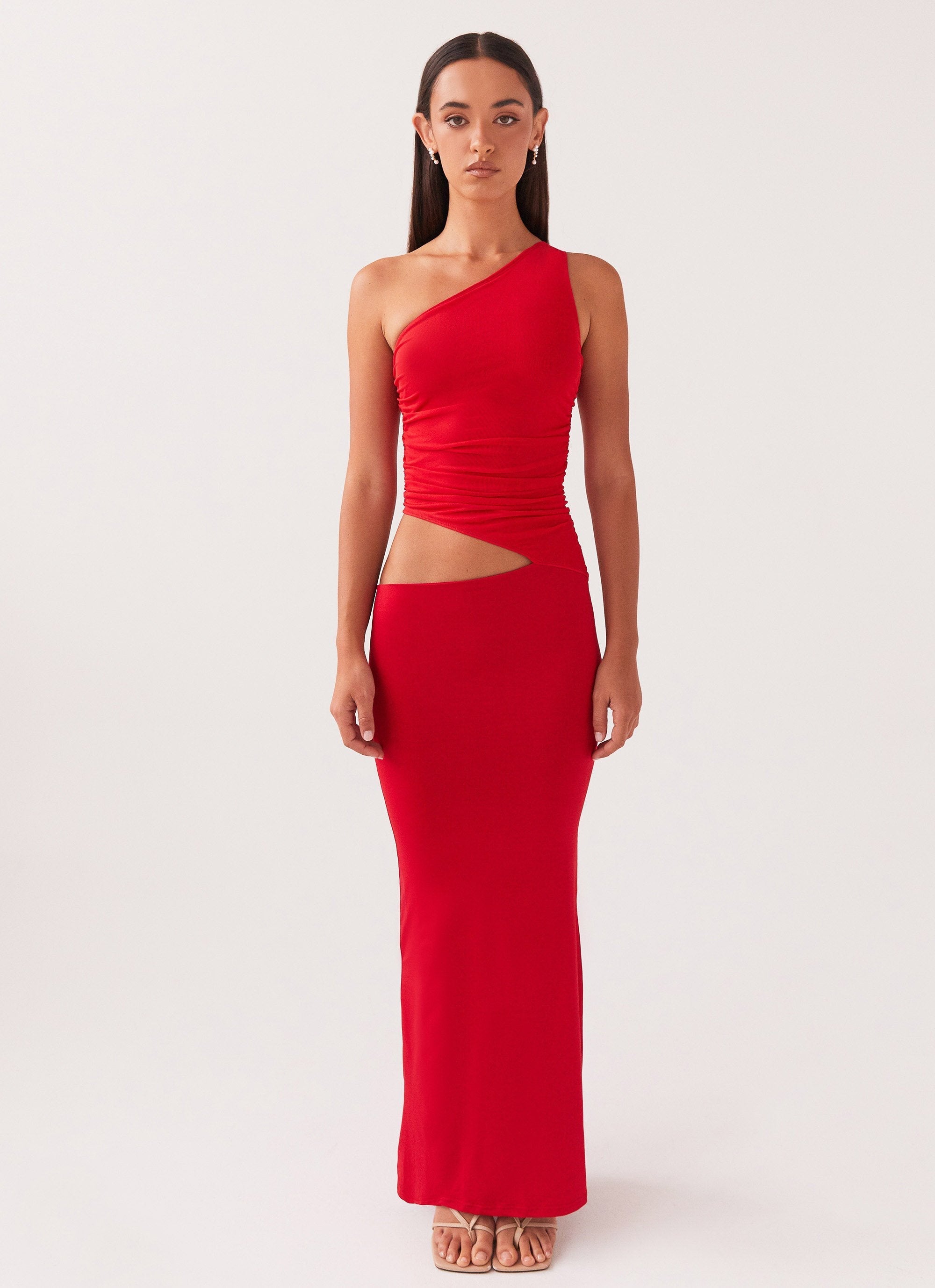 Seranella One Shoulder Maxi Dress