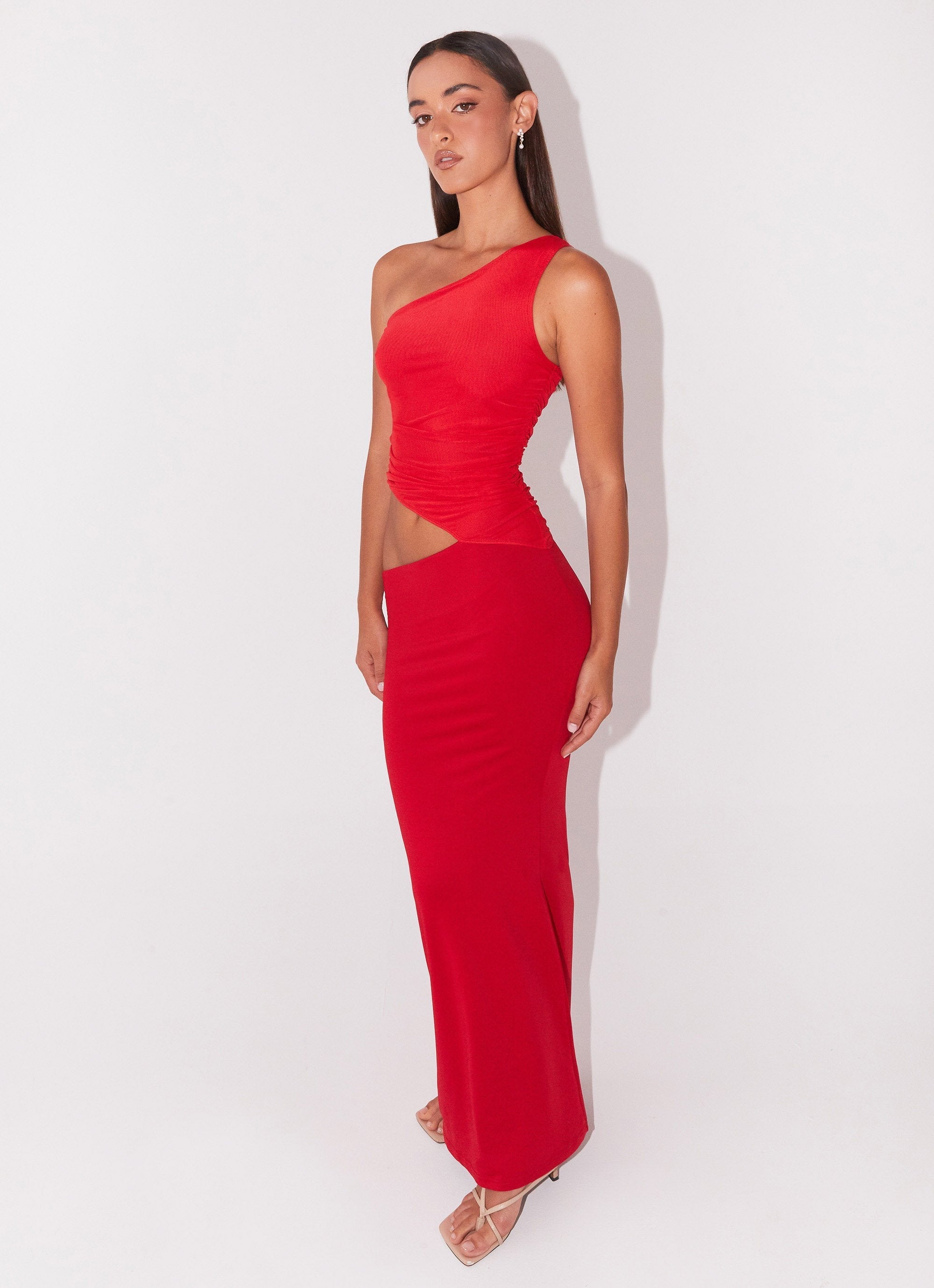 Seranella One Shoulder Maxi Dress