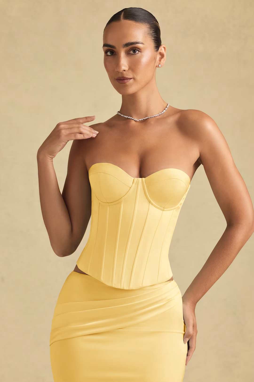 Full-Length Lace-Up Corset Top