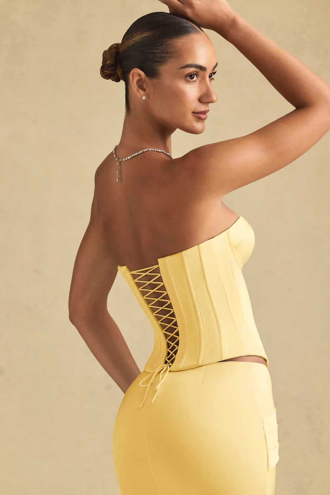Full-Length Lace-Up Corset Top