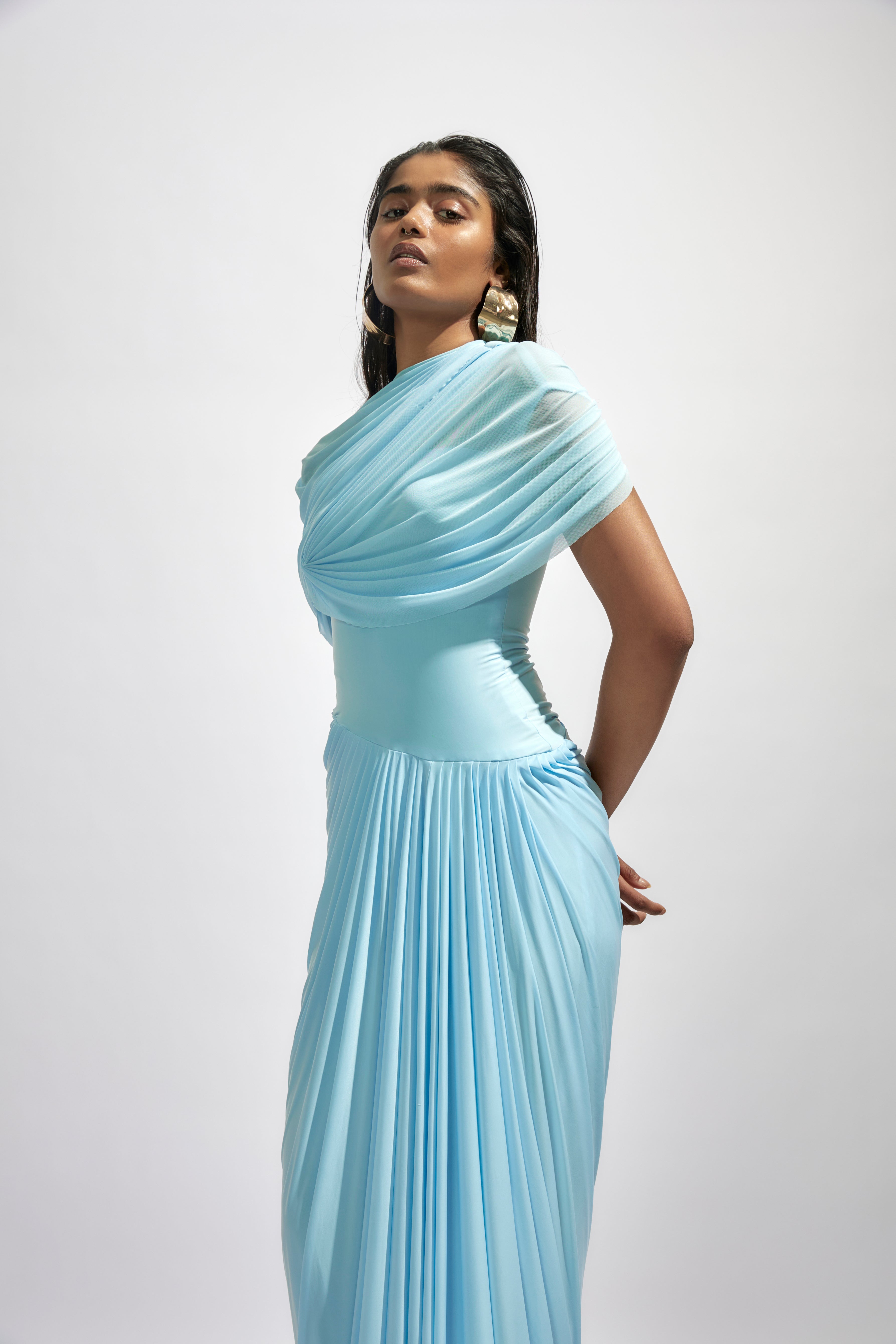 Michel - Blue Maxi Dress