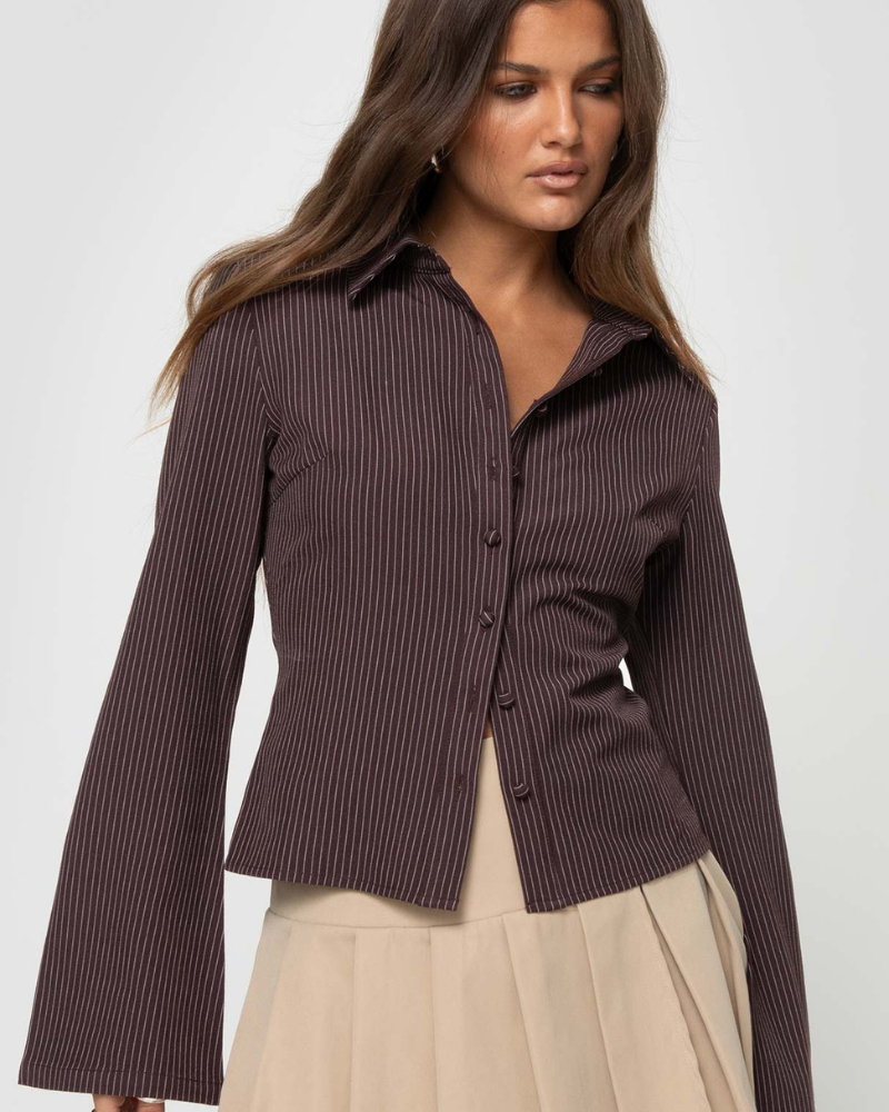 Klara | Elegant Striped Blouse