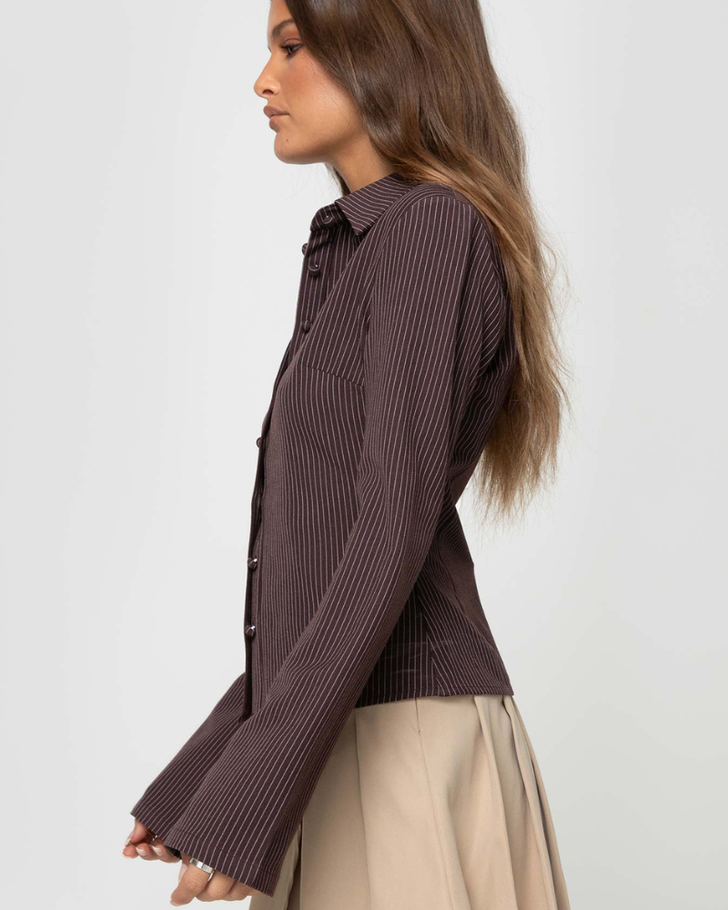 Klara | Elegant Striped Blouse