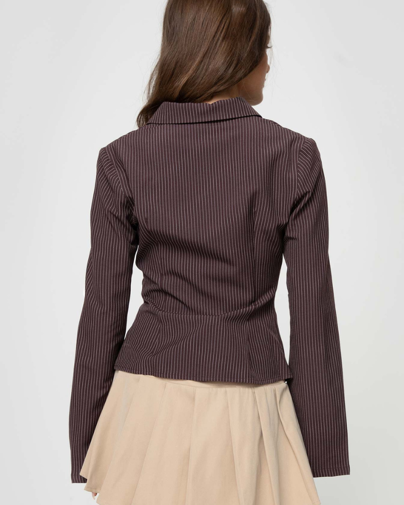 Klara | Elegant Striped Blouse
