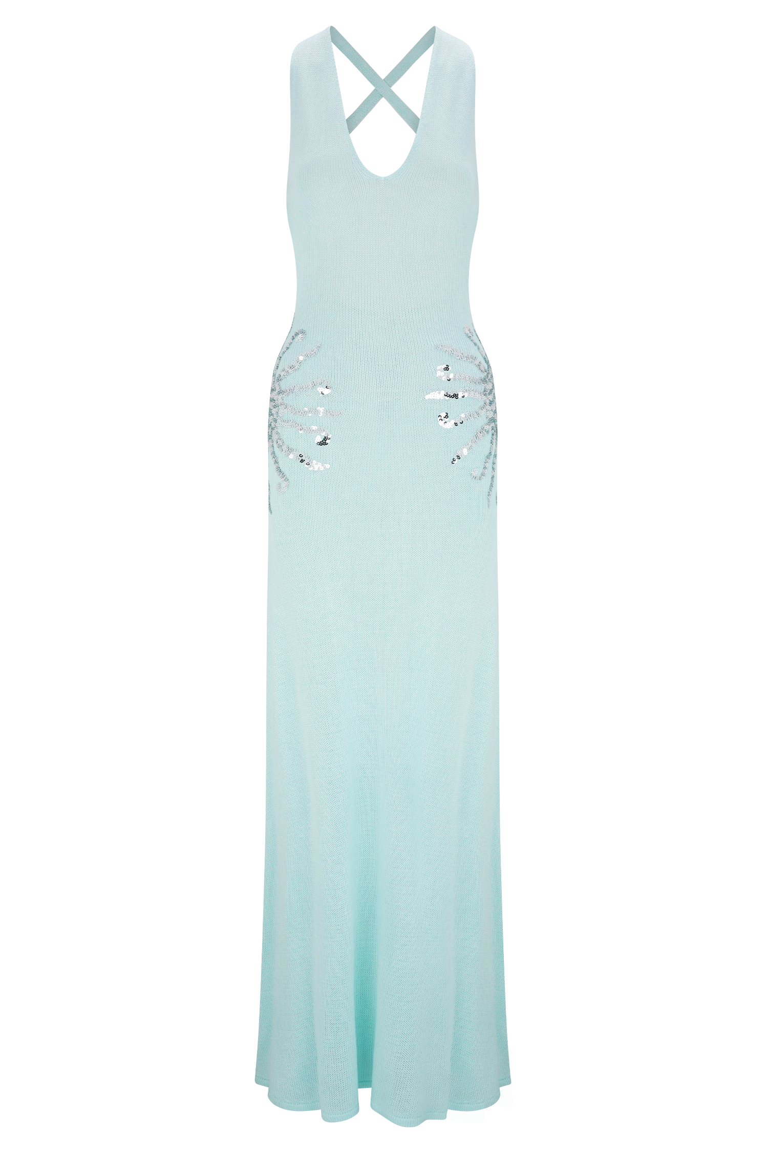 Knit Maxi Dress With Sequin