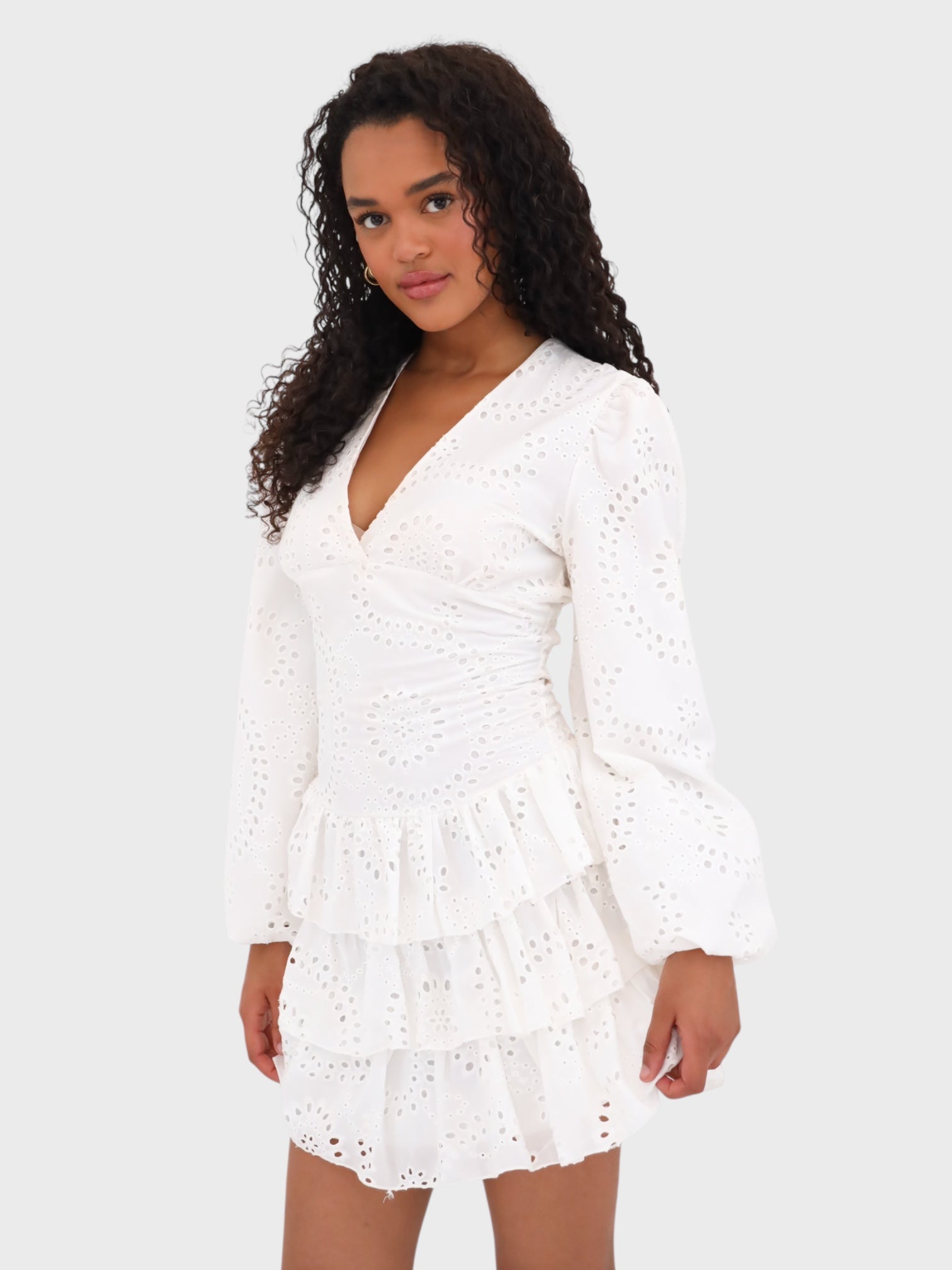 Lacey Mini Dress – Pure Elegance
