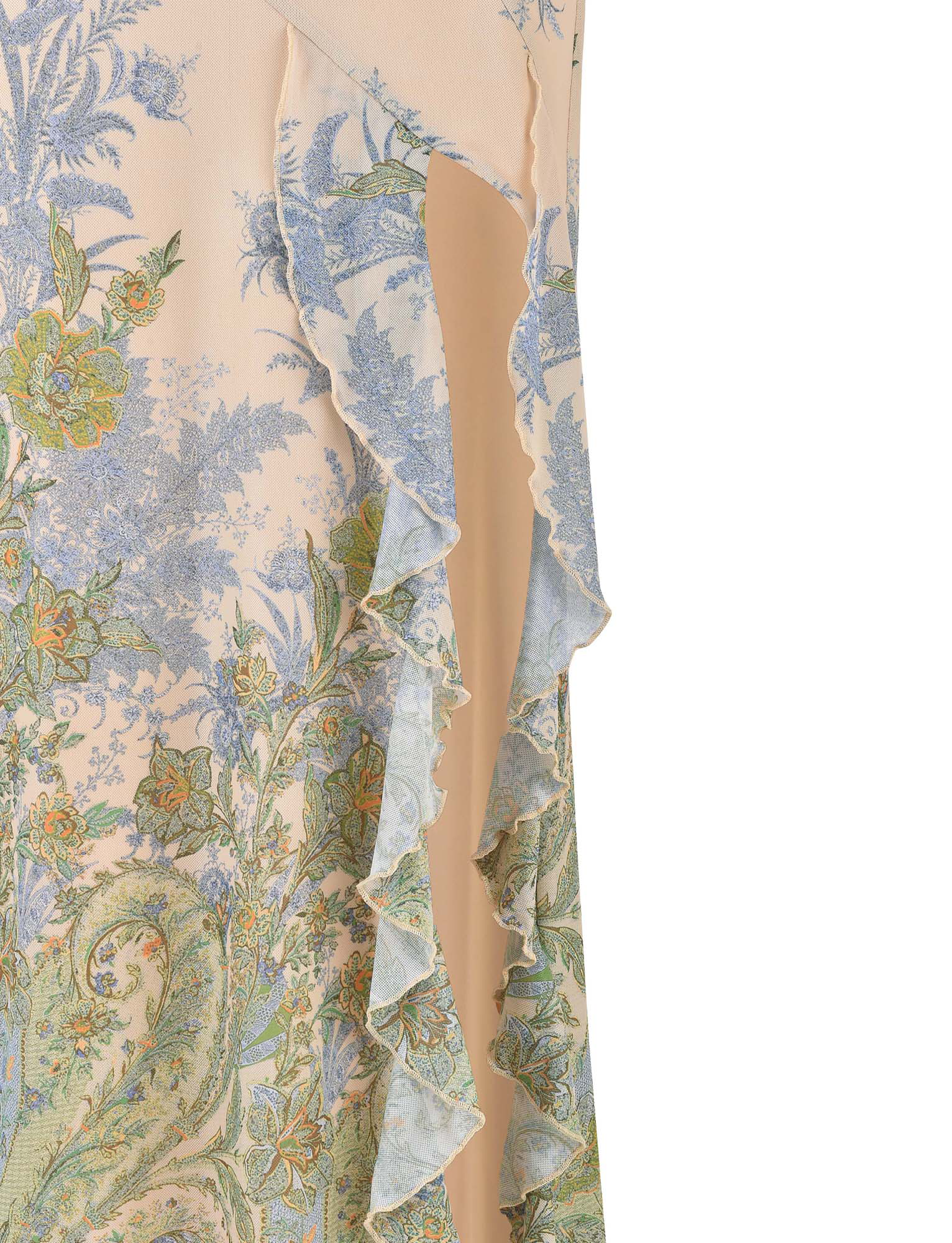 Theo Ruffle Maxi Dress – Multi Paisley